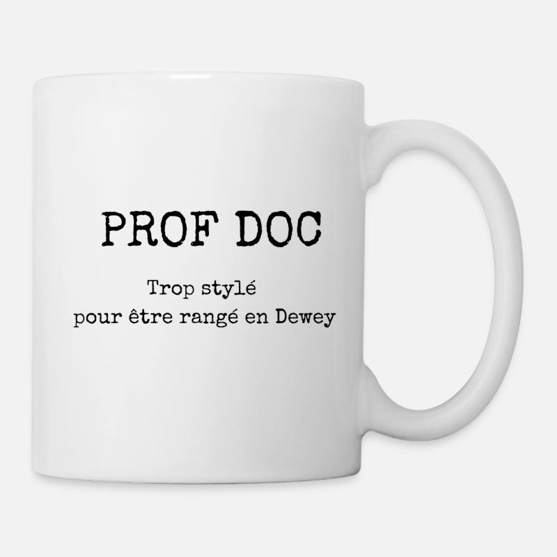 Cadeau prof doc CDI humour - Mug blanc - blanc