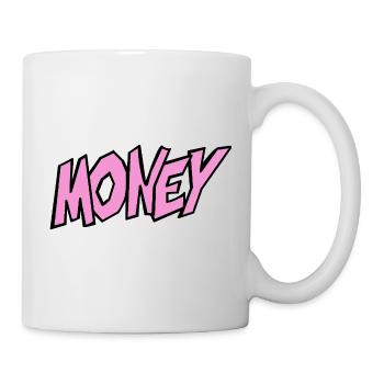 Money Illustration with Vivid Typography - Mug - white - Right
