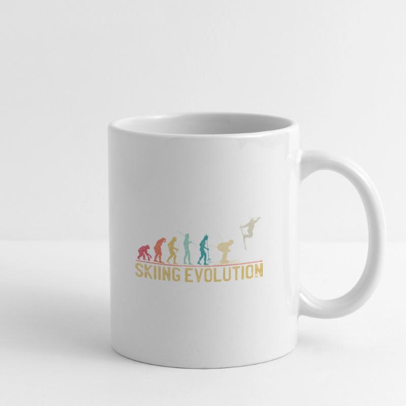 Skiing Evolution: From First Steps to Freestyle Mug