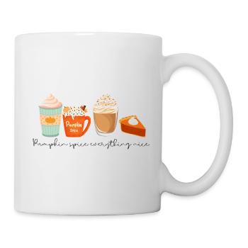 ☕ Pumpkin Spice Everything Nice 🎃 - Tasse - Weiß - Rechts