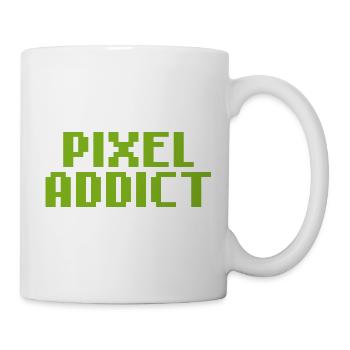 Pixel Addict Geek Retro-Gaming - Tasse - Weiß - Rechts