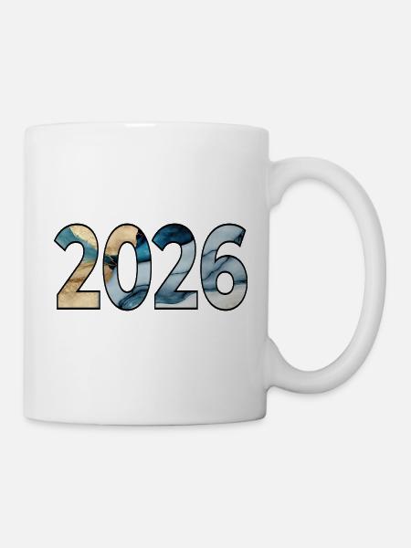Année 2026 - Mug blanc - blanc