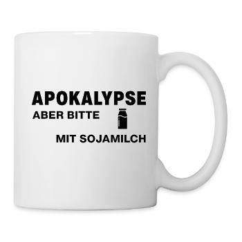 Apocalypse – mais s’il vous plaît avec du lait de soja - Mug blanc - blanc - Droite