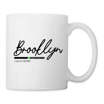 Minimalistische Gestaltung der Berglandschaft - Tasse - Weiß - Rechts