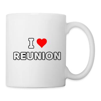 Ich liebe La Réunion - Tasse - Weiß - Rechts