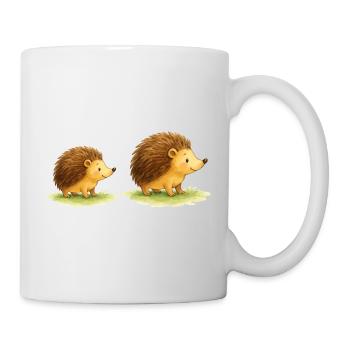 Niedliche Igel für Kinderkleidung - Tasse - Weiß - Rechts