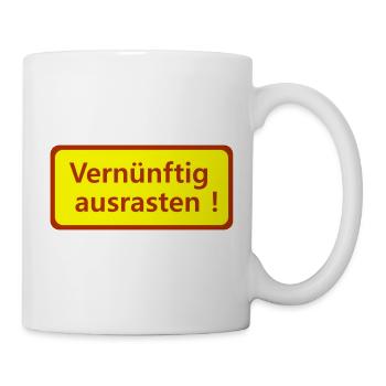 Freak out sensibly - Mug - white - Right