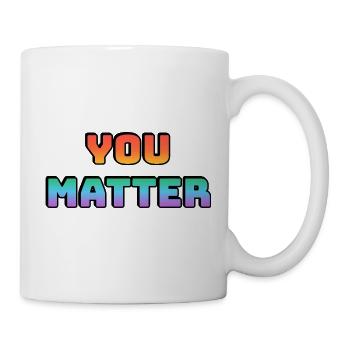 You Matter Gradient Design - Mug - white - Right