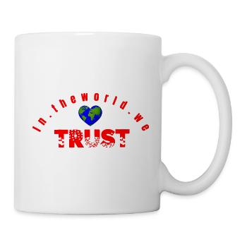 Dans le World Trust - Mug blanc - blanc - Droite