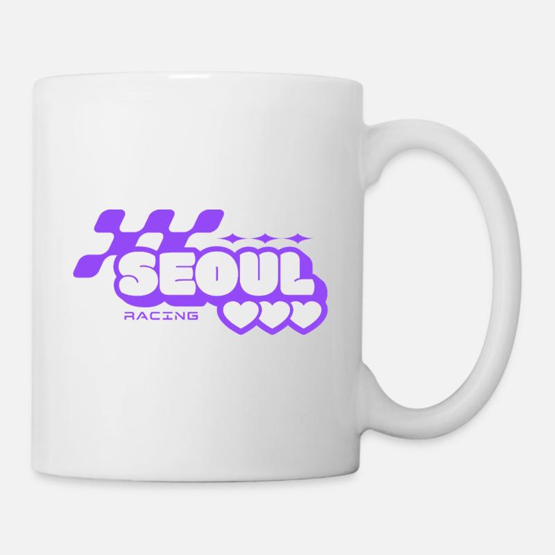 Seoul Racing Violet Rétro - Mug blanc - blanc