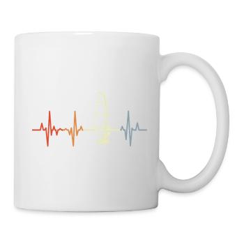 4th of July USA Cheerleader - Mug - white - Right