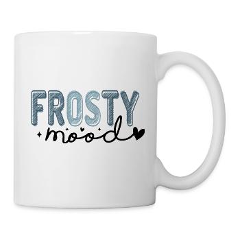 Frostiger Text im eisigen Stil - Tasse - Weiß - Rechts