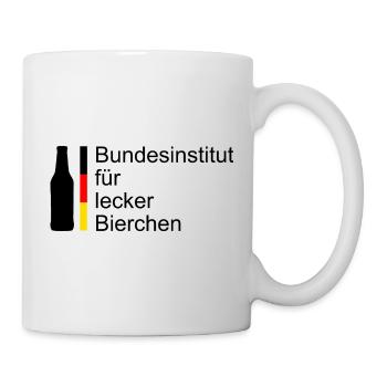 Bundesinstitut für Lecker Bierchen - Tasse - Weiß - Rechts