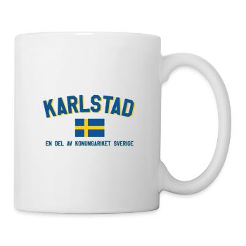 Karlstad Sweden Flag and Kingdom - Mug - white - Right
