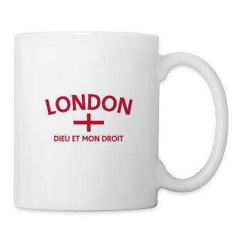 Drapeau et devise de Londres - Mug blanc - blanc - Droite