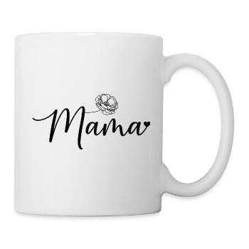 Mama Muttertag Blume - Tasse - Weiß - Rechts