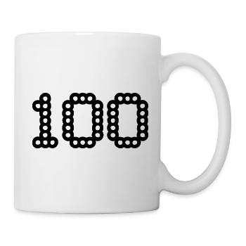 100. 100 YEARS. 100th ANNIVERSARY. BIRTHDAY 100 - Mug - white - Right