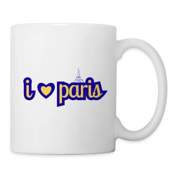 Ich liebe Paris - Tasse - Weiß - Rechts