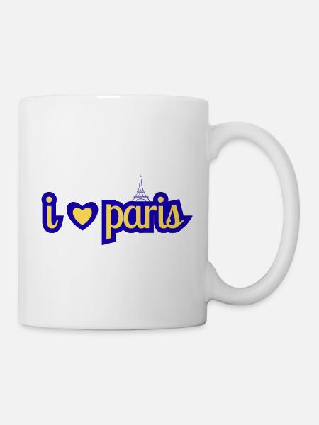 Ich liebe Paris - Tasse - Weiß
