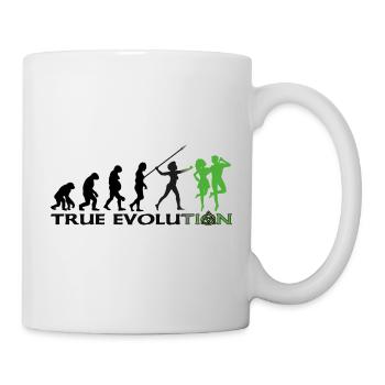Évolution vers la danse traditionnelle irlandaise - Mug blanc - blanc - Droite