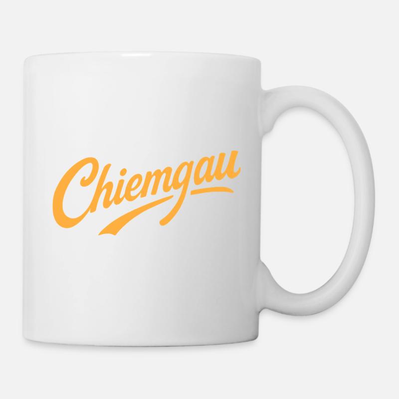 Lettrage Chiemgau Bavière - Mug blanc - blanc