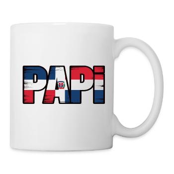  Papi Dominikanische Flagge – Stolzer Papa aus der - Tasse - Weiß - Rechts