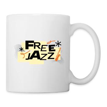 Free Jazz Bold Retro Typography - Mug - white - Right