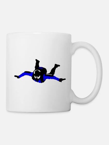 Skydiver - Tasse - Weiß