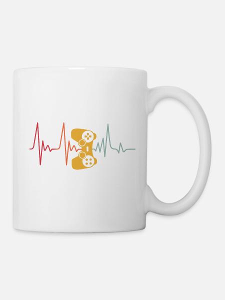 Gamer Game Videospiel Blaubeere Vintage Gaming - Tasse - Weiß