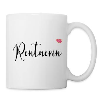 Cœur de pension de retraité - Mug blanc - blanc - Droite