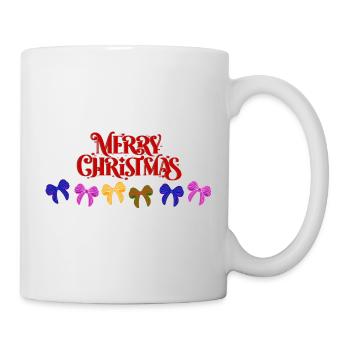 Défilé d’arcs de joyeux Noël - Mug blanc - blanc - Droite