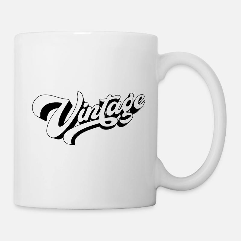 Vintage Black and White - Mug - white