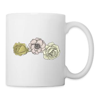 Vintage Roses - Mug blanc - blanc - Droite