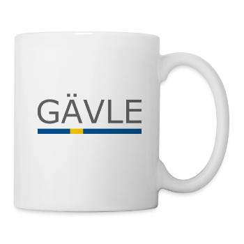 Drapeau de la Suède - Gävle - Sverige - Schweden - Mug blanc - blanc - Droite