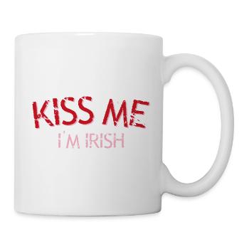 Embrasse-moi, je suis irlandais - Mug blanc - blanc - Droite