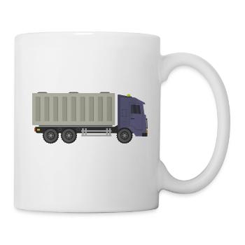 Container-LKW - Tasse - Weiß - Rechts