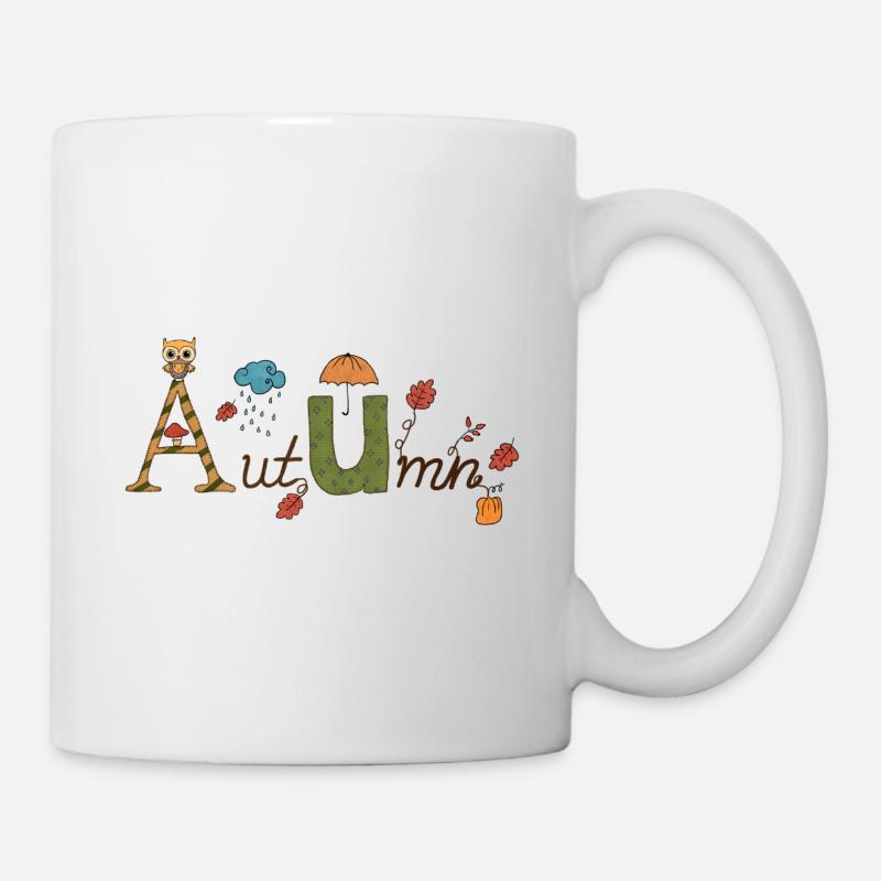 10_Herbst - Tasse - Weiß