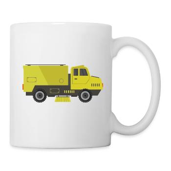 Camion balayeuse de voirie - Mug blanc - blanc - Droite