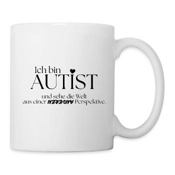 Ich bin Autist - Tasse - Weiß - Rechts