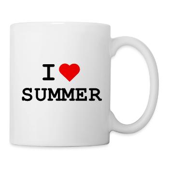 Ich liebe Sommer - I love Summer - Mug - white - Right