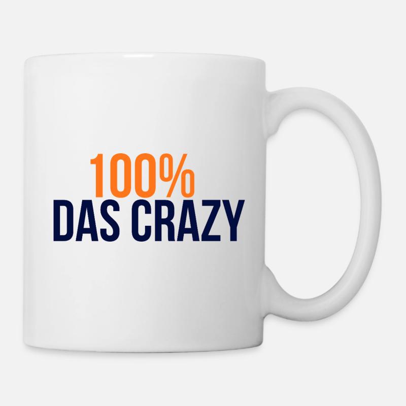 GIUDAN Jugendwort 25 Collection - 100% das Crazy - Tasse - Weiß