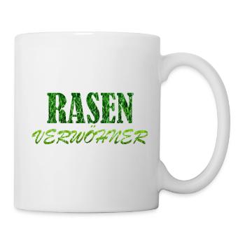 Rasenverwöhner Platzwart Rasen Wiese Greenkeeper - Tasse - Weiß - Rechts