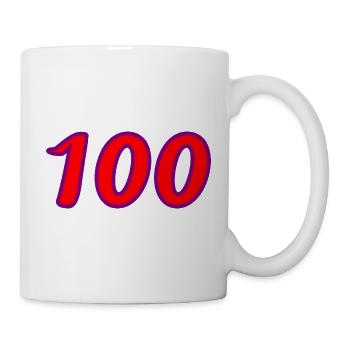 100. 100 YEARS. 100th ANNIVERSARY. BIRTHDAY 100 - Mug - white - Right