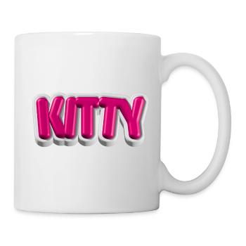 KITTY – Typographie 3D pour les amateurs de chats - Mug blanc - blanc - Droite