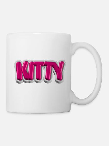 KITTY – 3D typography for cat lovers - Mug - white