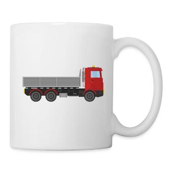 Camion de livraison de marchandises - Mug blanc - blanc - Droite