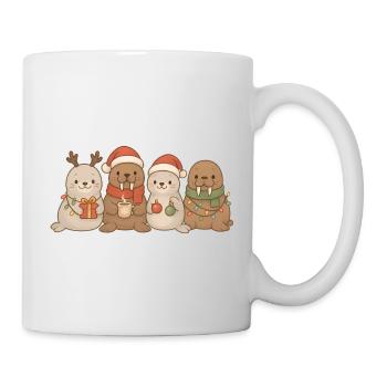 Phoques et morses Enfants Garçons Filles Noël - Mug blanc - blanc - Droite