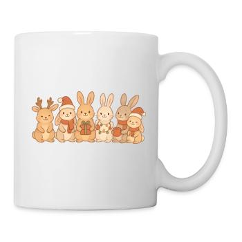 Lapins Enfants Garçons Filles Lapins de Noël - Mug blanc - blanc - Droite