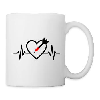 Heart Darts – Passion for Precision - Mug - white - Right