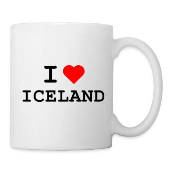 Ich liebe Island - I love Iceland - Mug - white - Right